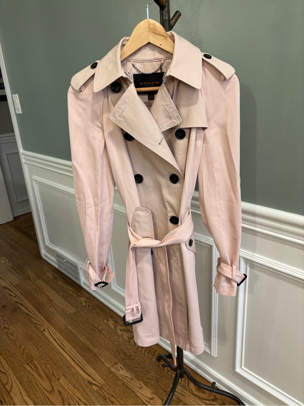 Coach short trench coat